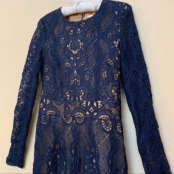 Ministry of Style Blue WILD THING Lace Dress NWT - Picture 4 of 14
